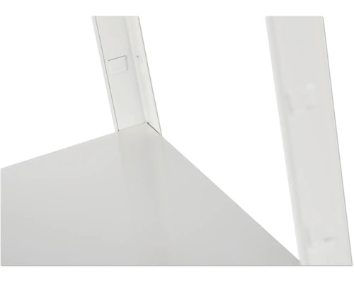 Schulte stellingkast, wit, 180x100x40 cm, 4 legplanken, hoekprofielen, draagvermogen 260 kg