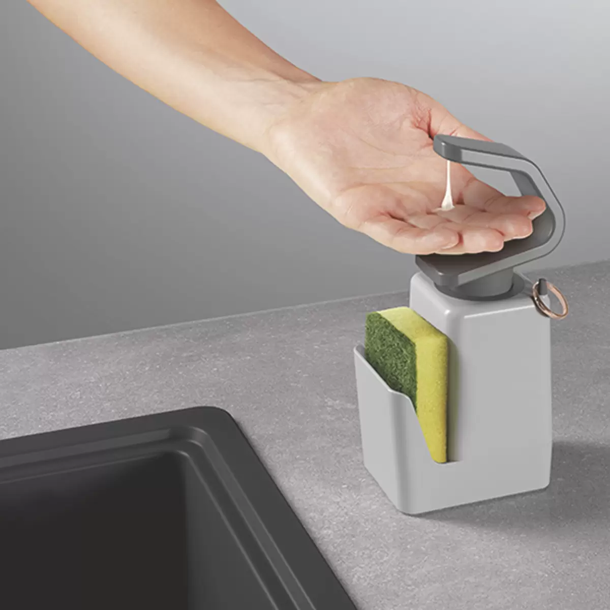 Seifenspender Soap-Tex Grau