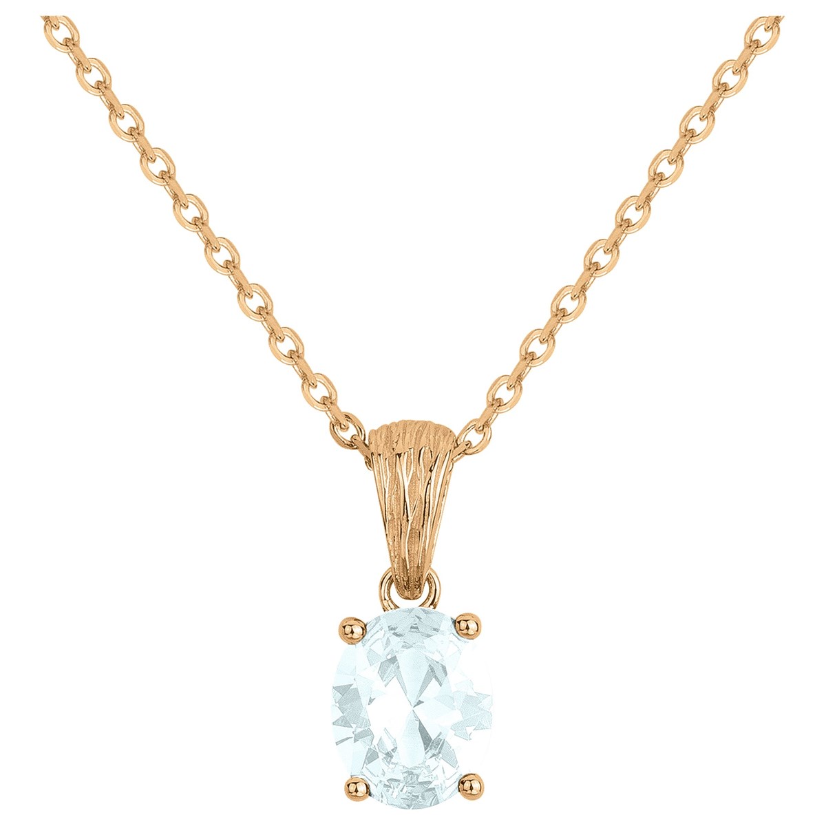Collier Elisabeth en Plaqué Or avec oxyde de zirconium blanc
