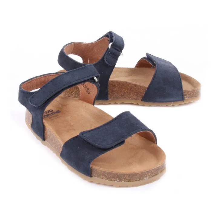 Pèpè Two Con Me - Sandales Scratchs | Bleu marine