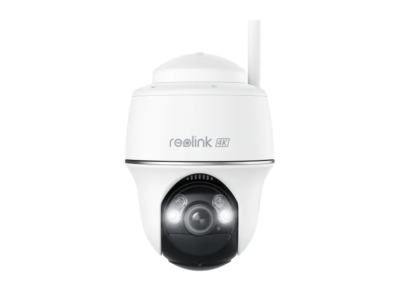 Reolink Argus Series B440 - Netværksovervågningskamera - panonering / hældningsvinkel - kanontårn - udendørs, indendørs - vandtæt - farve (Dag/nat) - 8 MP - 3840 x 2160 - 4K - audio - trådløs - WiFi - 2.4GHz radio, 5 GHz radio - H.265