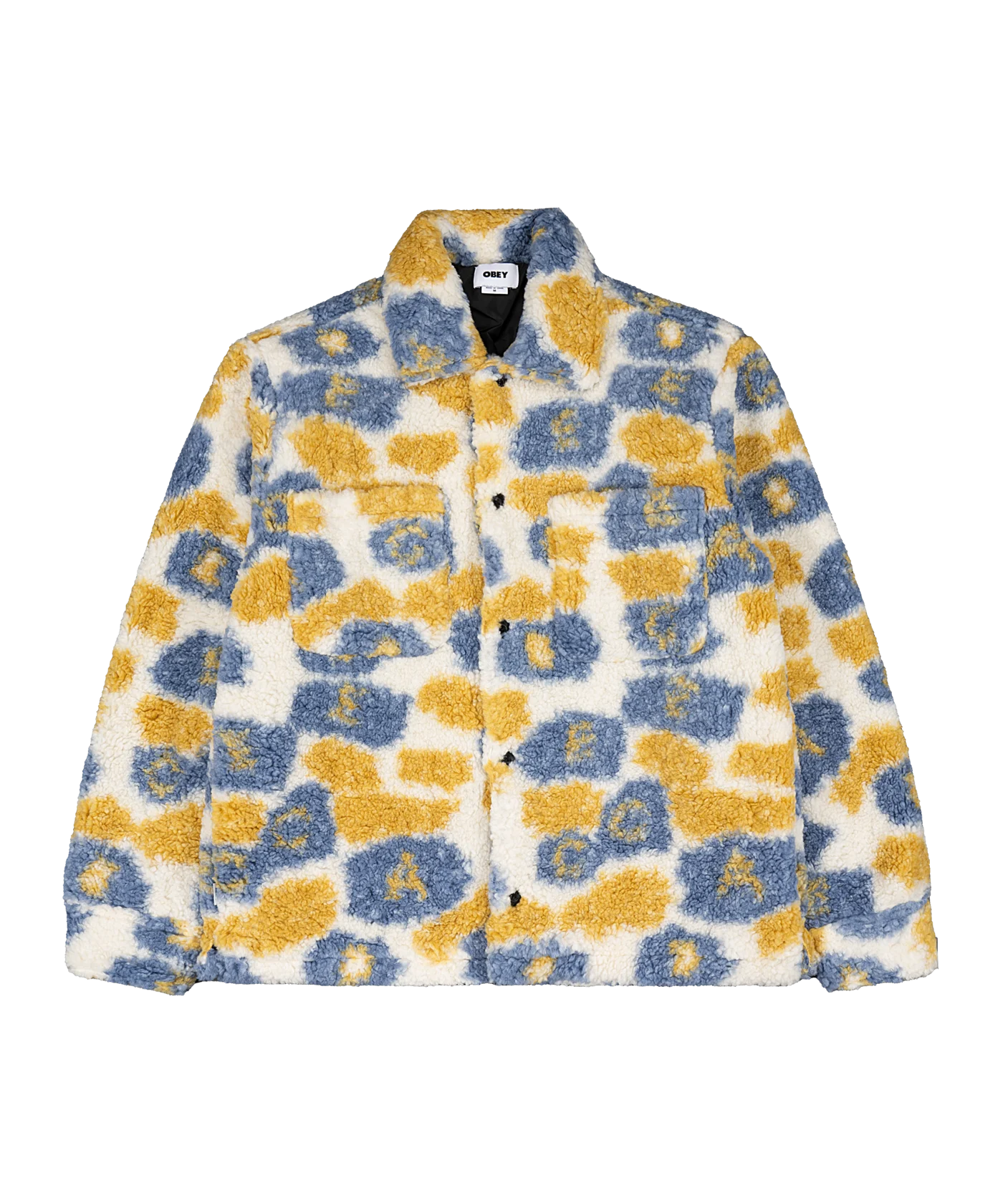 Obey Romie Sherpa Jacke Blau