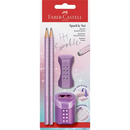 Faber-Castell Schreibset Sparkle Cosmic, 1 Set, 3-fach sortiert