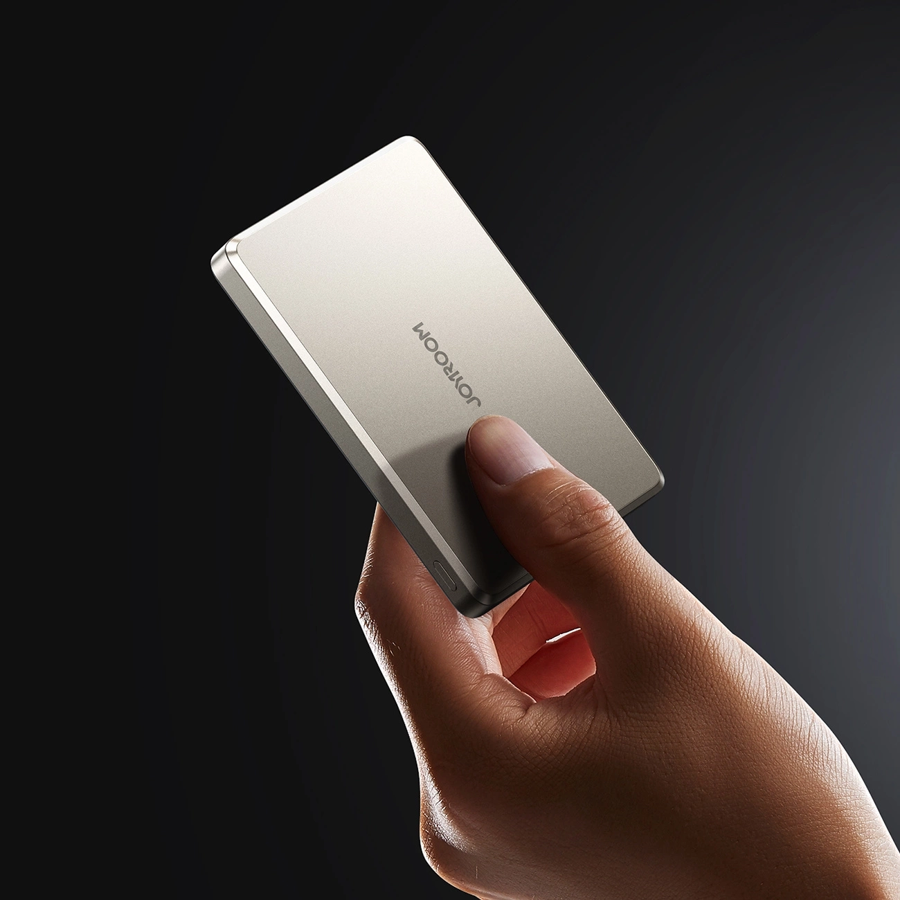 (20W) 10000mAh Magnetische MagSafe Powerbank USB C Power Delivery Ladegerät (JR-PBM08PRO) - Titan Natur