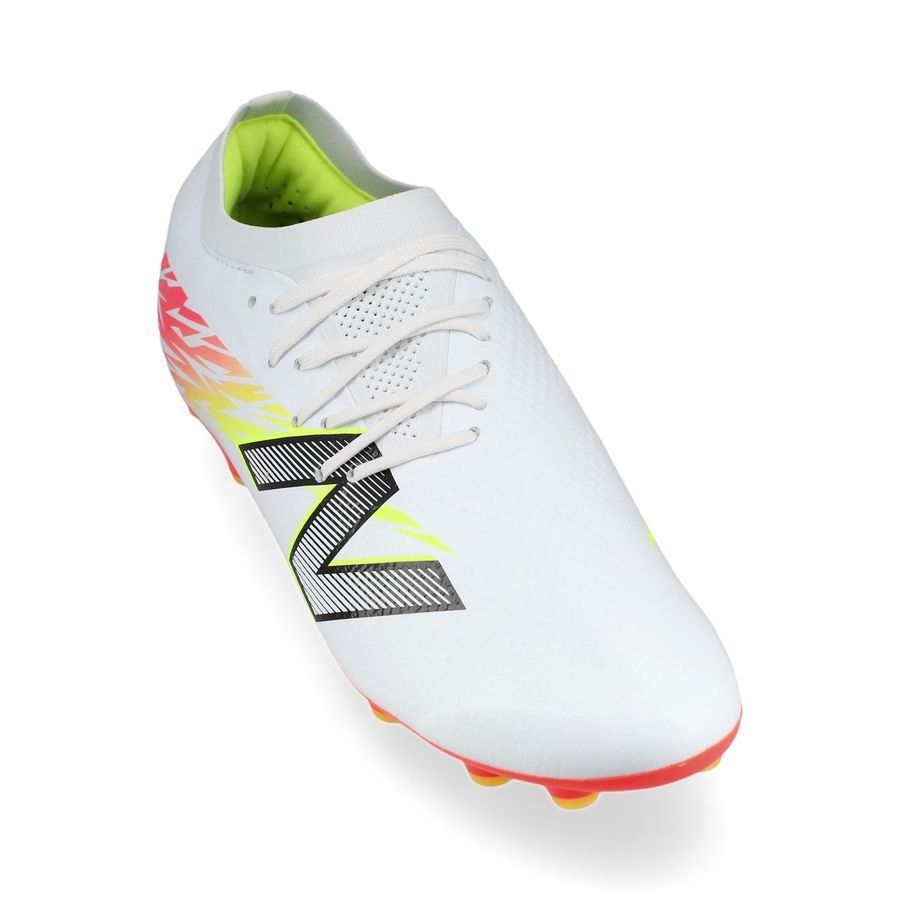 New Balance Furon V8 Pro AG Flash Point - Blanc/Rouge/Argenté