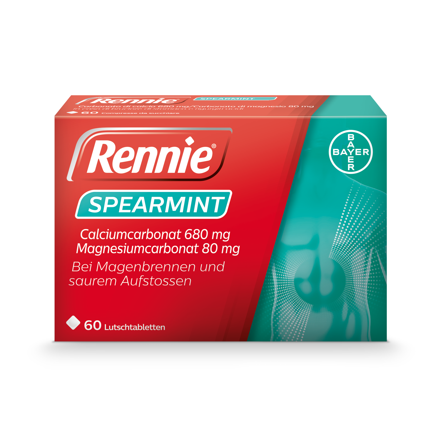 Rennie Spearmint Lutschtabl Blist 60 Stk