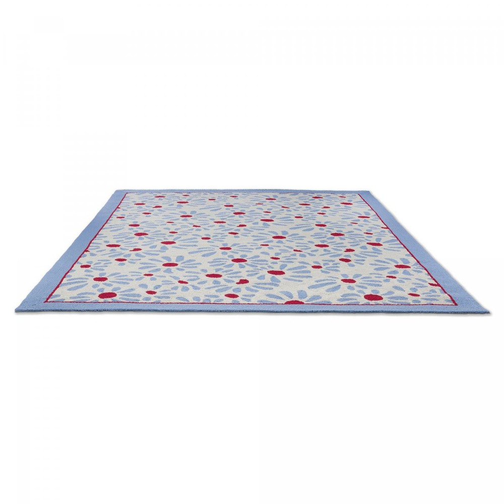 Tapis extérieur bleu 140x200 cm