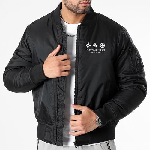 Veste Bomber Atelier Paris Noir Blanc