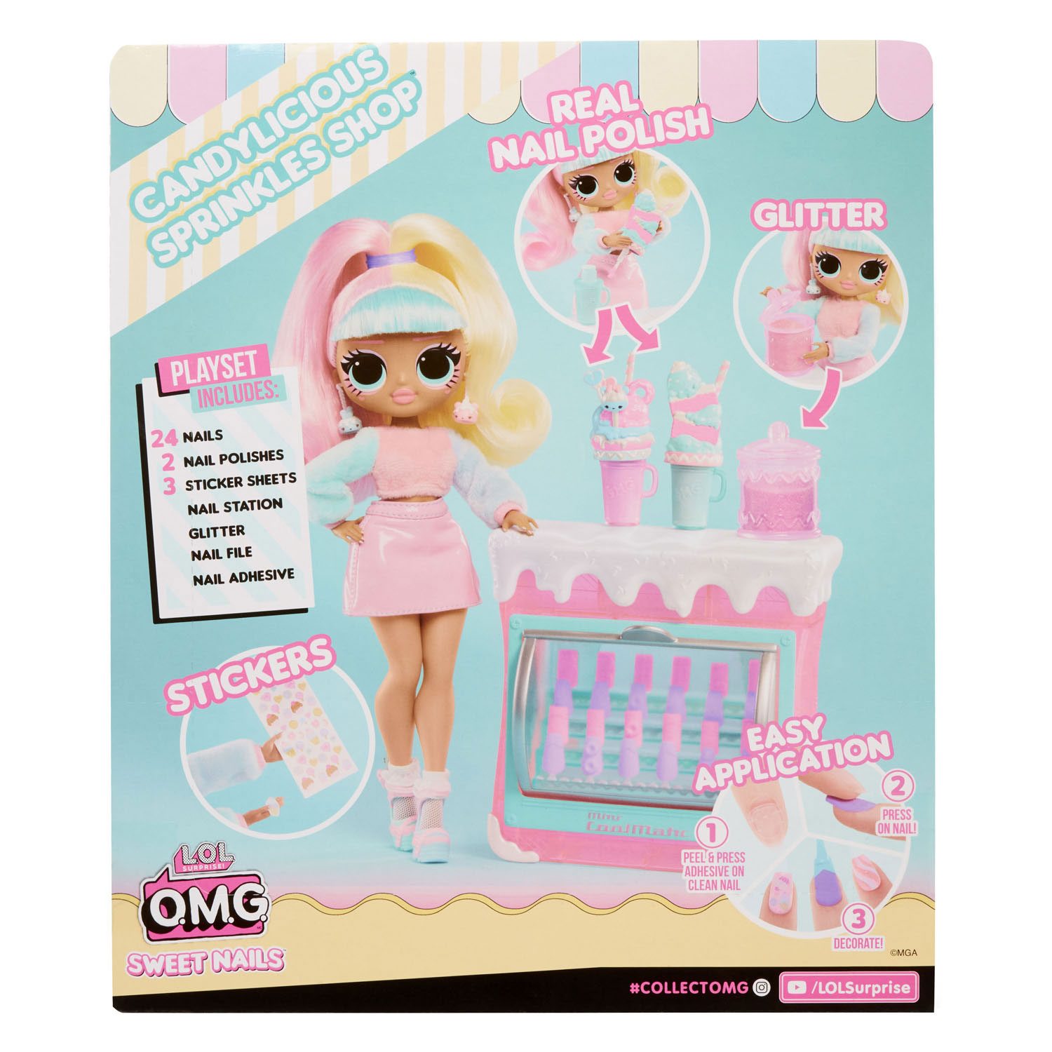 L.O.L. Surprise OMG Sweet Nails Pop - Candylicious Sprinkle Shop