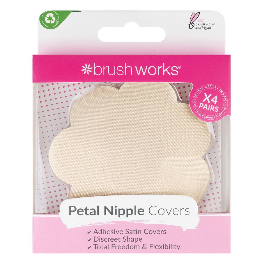 Brushworks Satin Petal Nipple Covers 4pairs