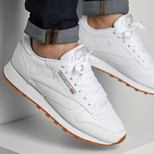 Baskets Classic Leather GY0952 Footwear White Pure Grey 3