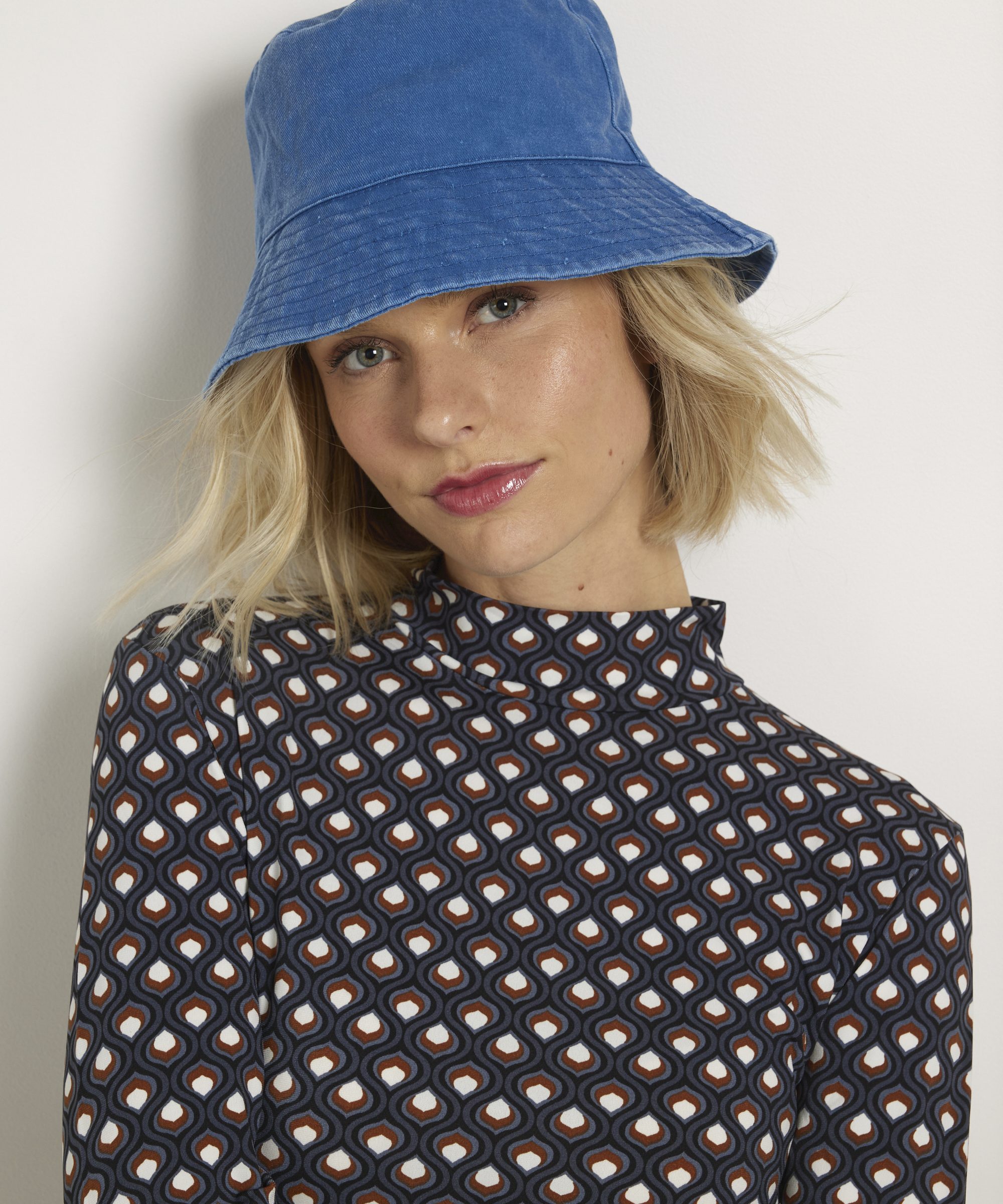 getailleerde top met print