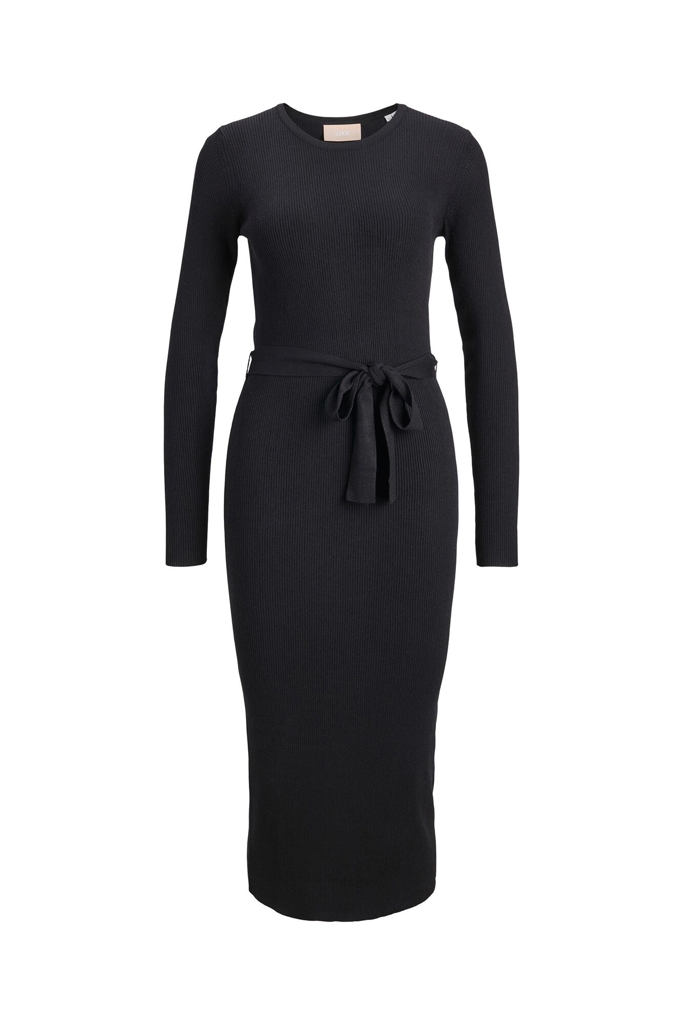 vestido midi de tricô