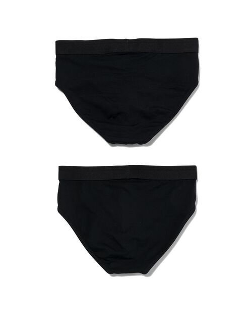 2 slips homme coton real lasting noir
