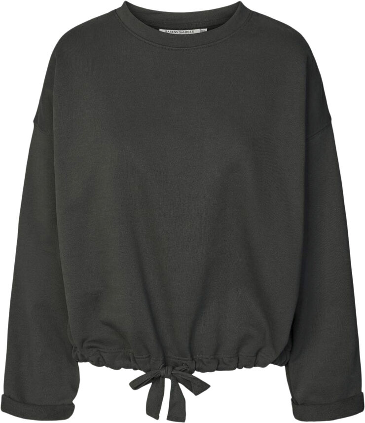Rabens Saloner Sweat drawstring top - Sheela Oyster