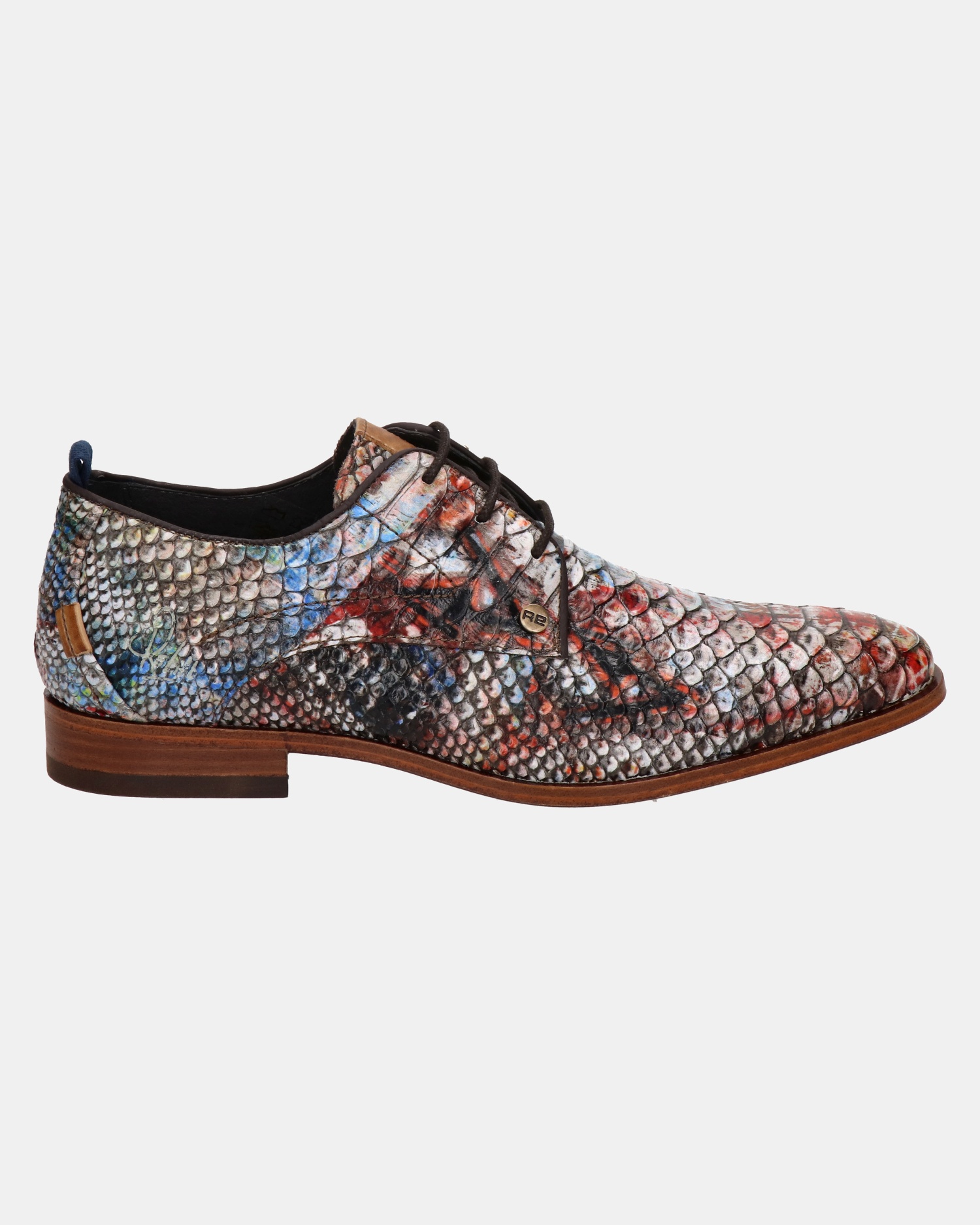 Rehab Greg Snake Chaotic Lage nette schoenen  - bruin