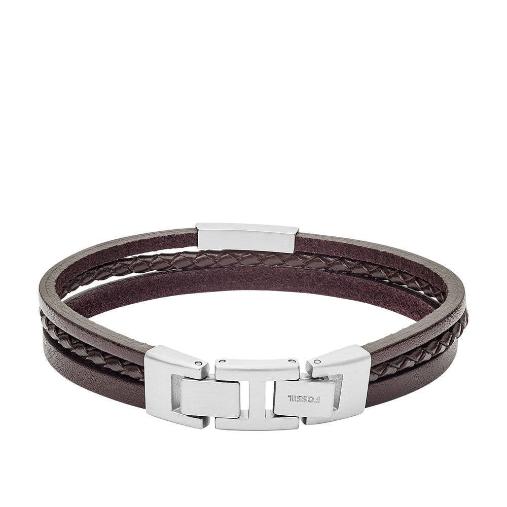 Fossil armband JF03323040 Vintage Casual bruin