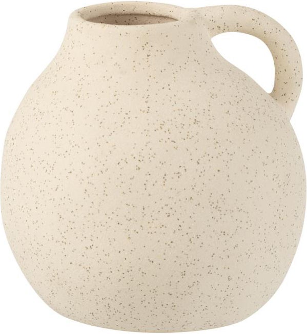 J-Line vaas Kruik beige 15 x 14,5 x 15 cm