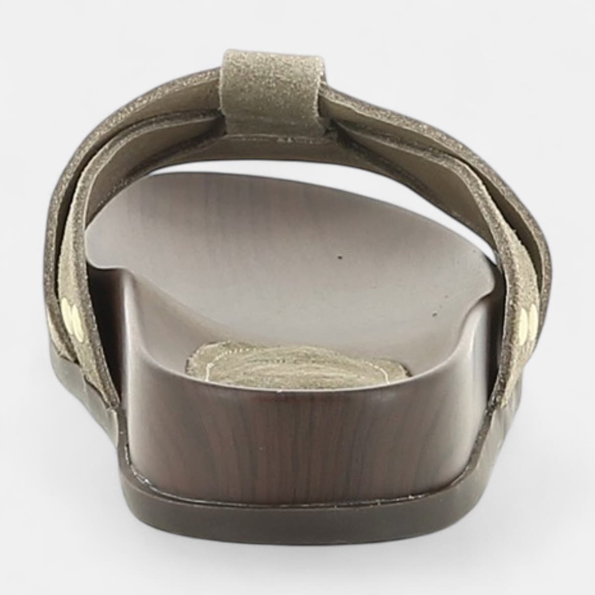 Mules Femme en cuir taupe