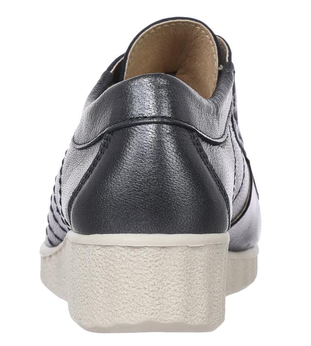 Halbschuh in Lackleder und Schnüroptik