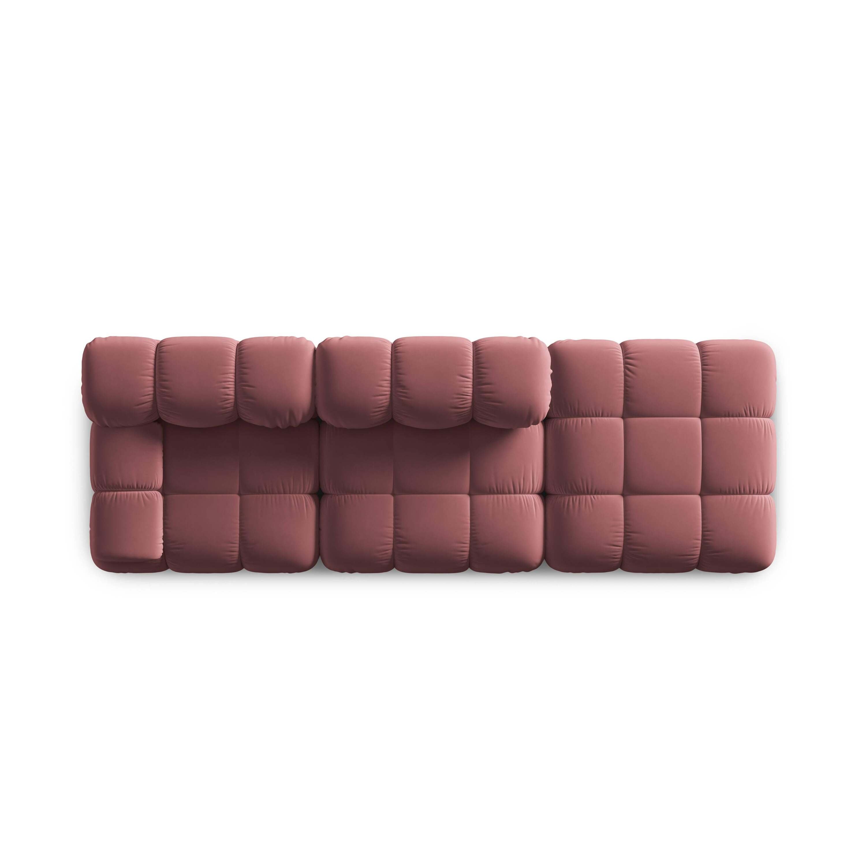 Milo Casa Tropea Modulaire 2-zitsbank Rechts Open met Hocker - Roze