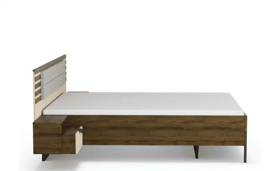 Bettanlage Barea Champagner, Creme, Cappuccino 262 cm 160x200 cm