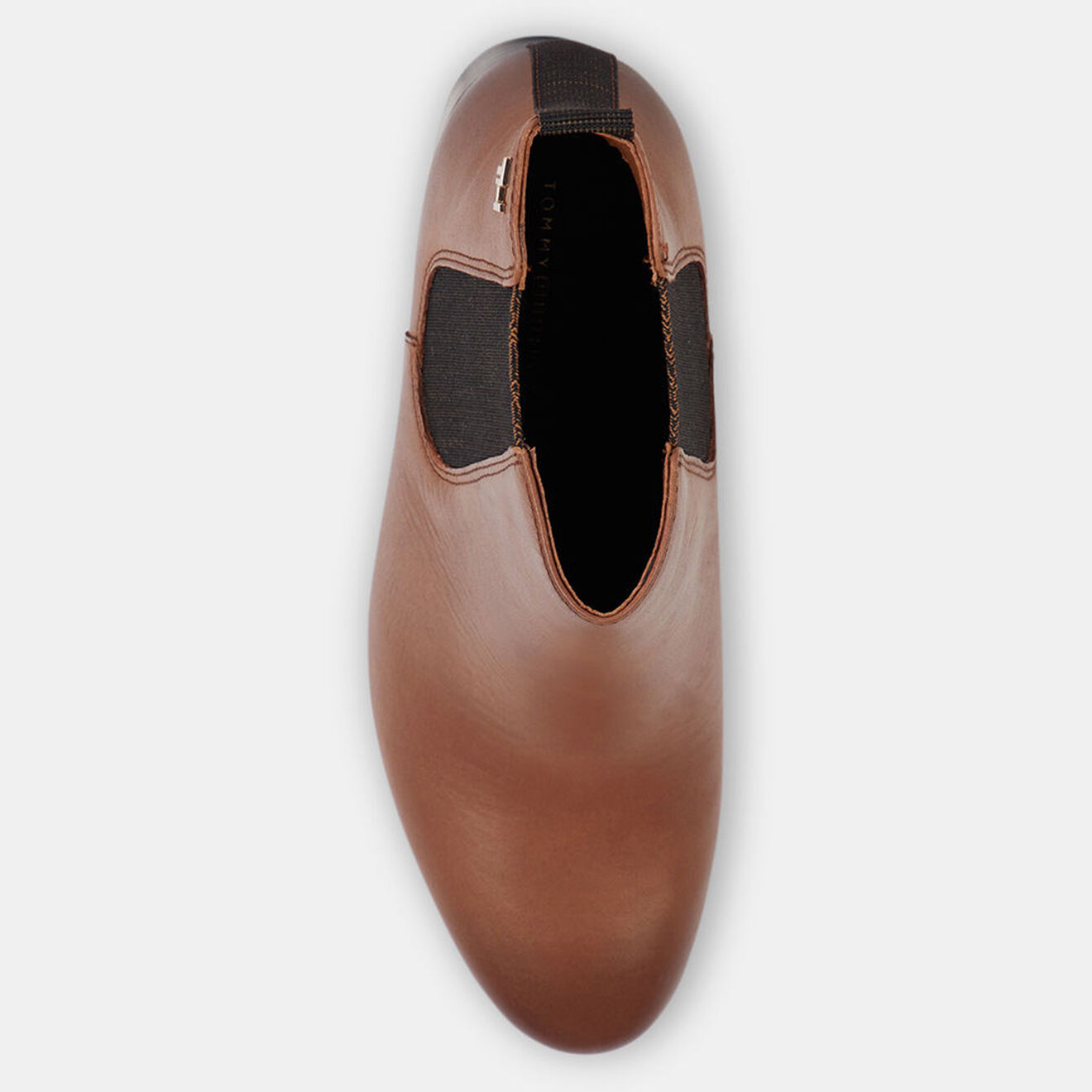Tommy Hilfiger Bottines en Cuir Essential marron - Talon 7 cm