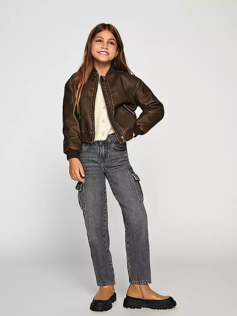 ONLY Mädchen Cargojeans  grau