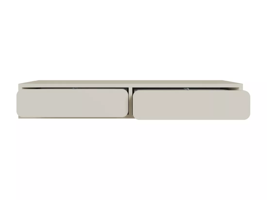 Coiffeuse - 2 tiroirs - grège - 110 cm - WUWU