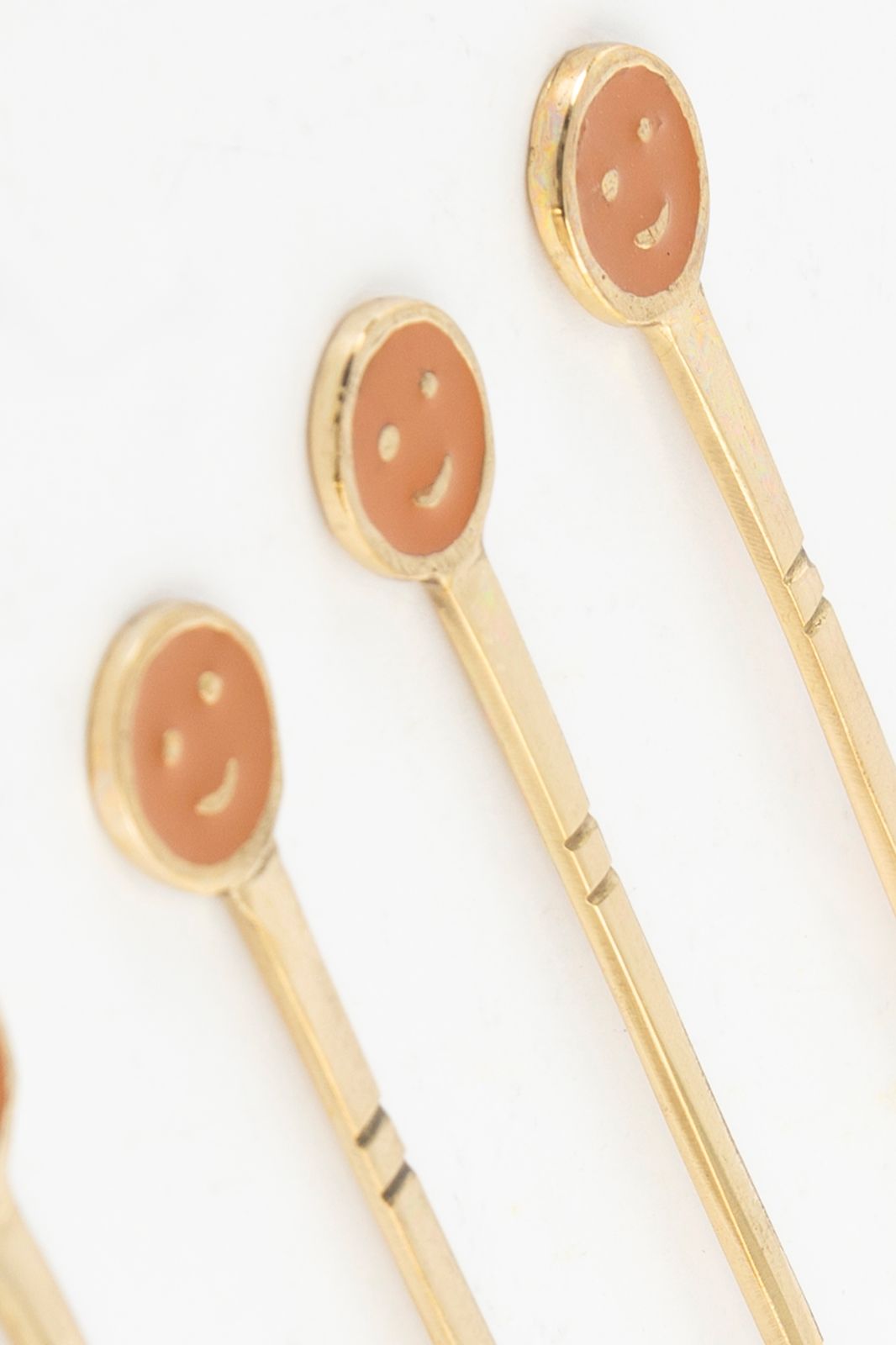 Messing latte lepels met smileys