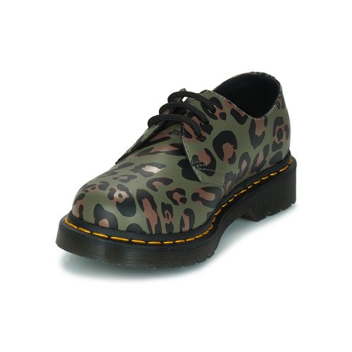 Dr. Martens - 1461 SMOOTH DISTORTED LEOPARD - Kaki