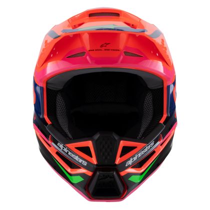 Casque cross Alpinestars SUPERTECH S-M3 - DEEGAN - ENFANT - Orange / Violet