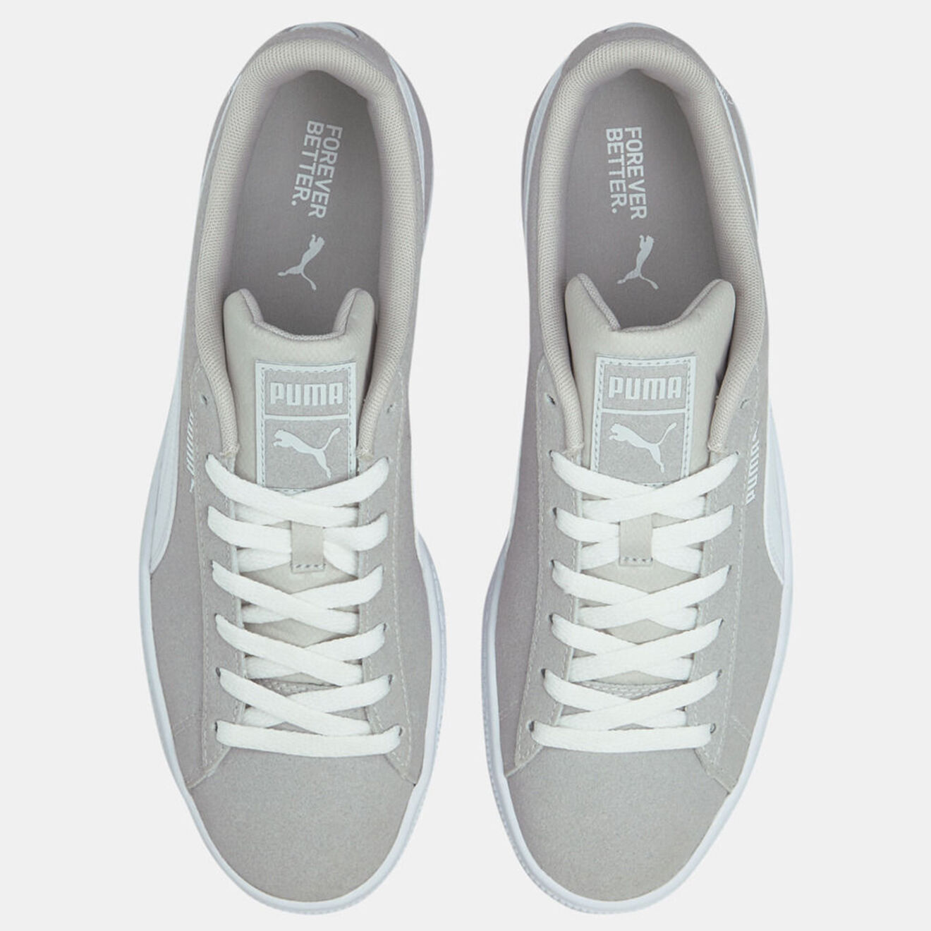 Puma Baskets en Velours de Cuir Re:Style grises