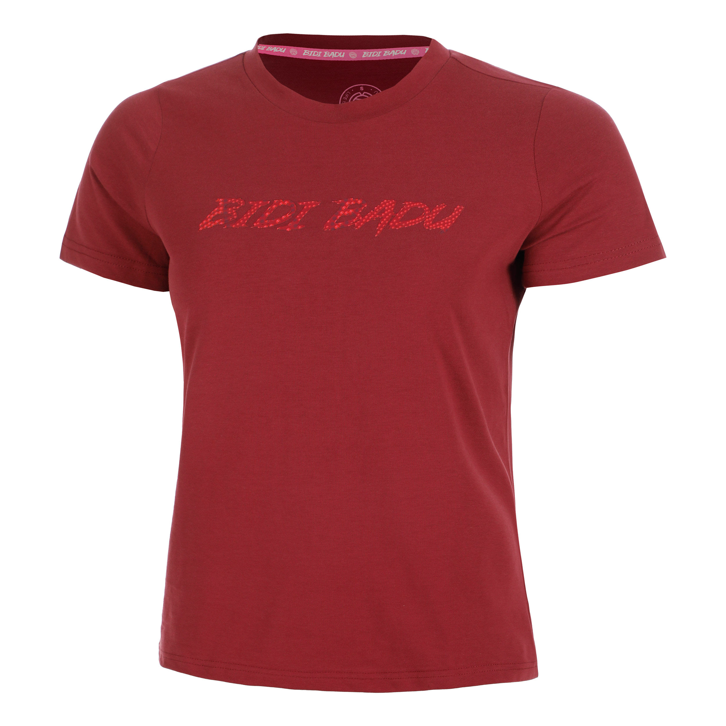 BIDI BADU Protected Leafs Chill T-shirt Femmes - Rouge