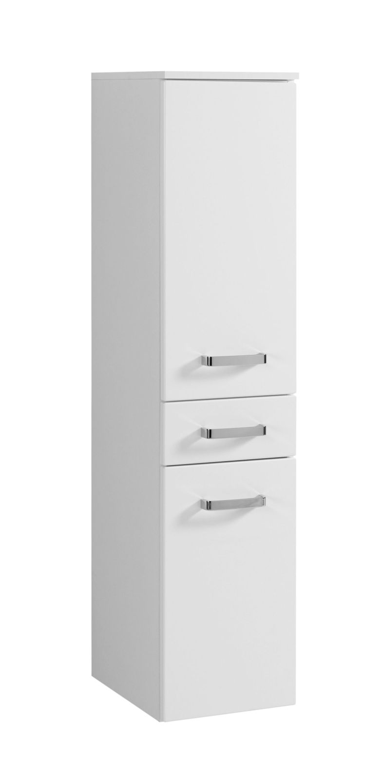 Midischrank BOLOGNA - weiß Hochglanz-weiß - 30 cm