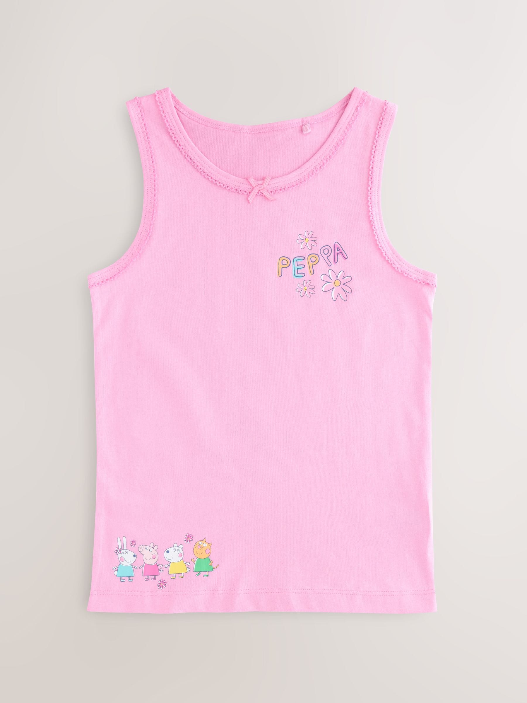 Roze - Peppa Pig 3 -pack klassieke hemdjes (1.5-8jaar)