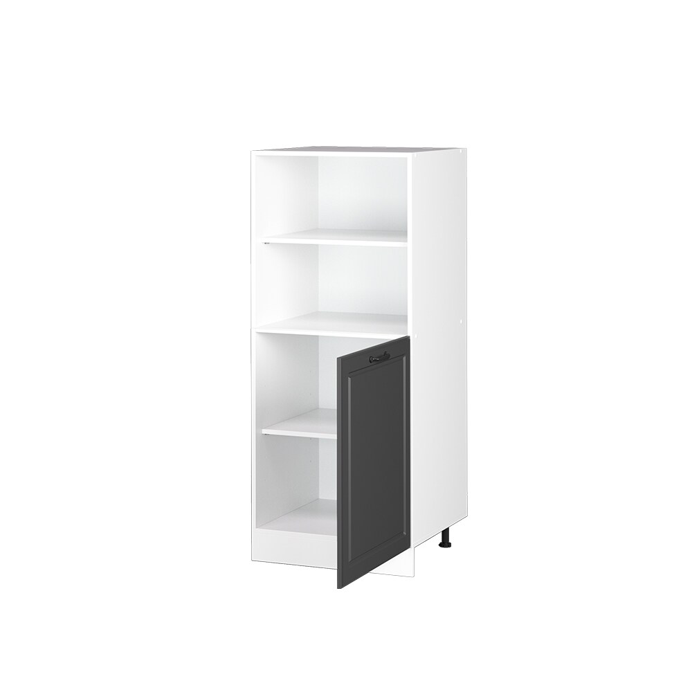 Vicco Backofenumbauschrank Küchenschrank Küchenzeile R-Line Landhaus 60 cm Weiß Anthrazit kleine Tür