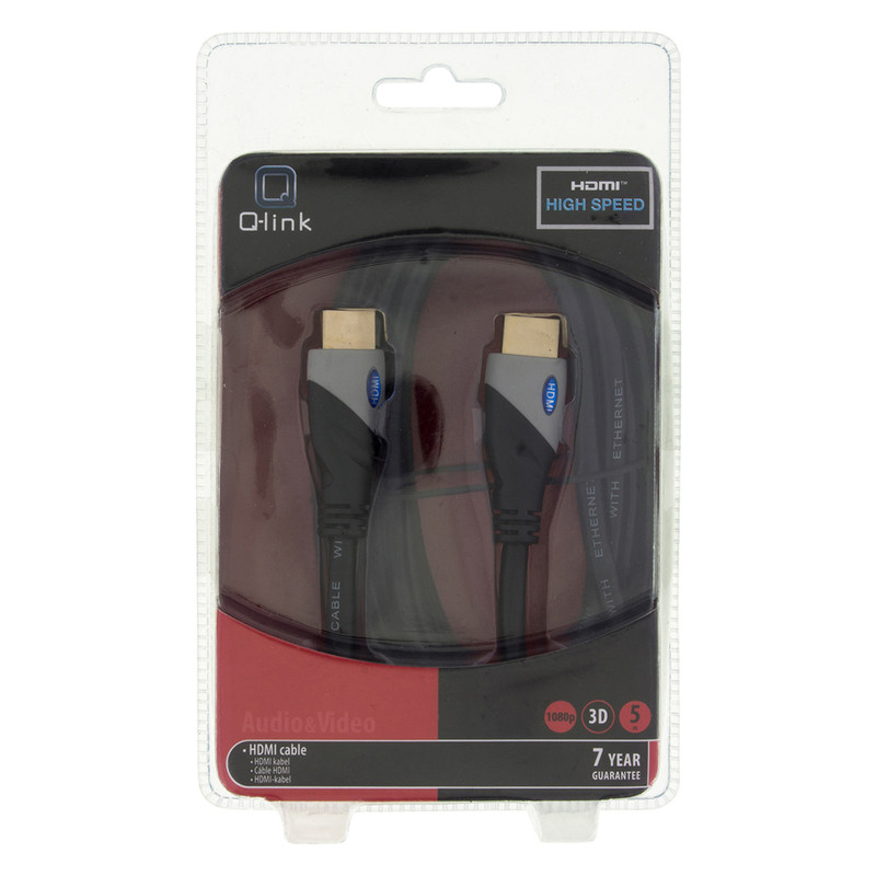 HDMI kabel Hi Speed 5m zwart