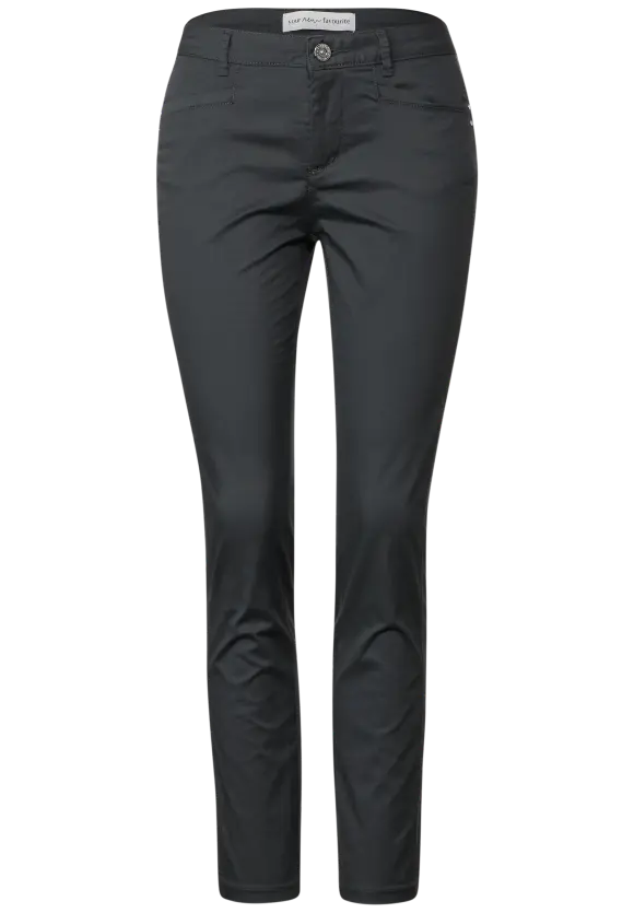 Casual Fit Twill Hose - dark stone grey