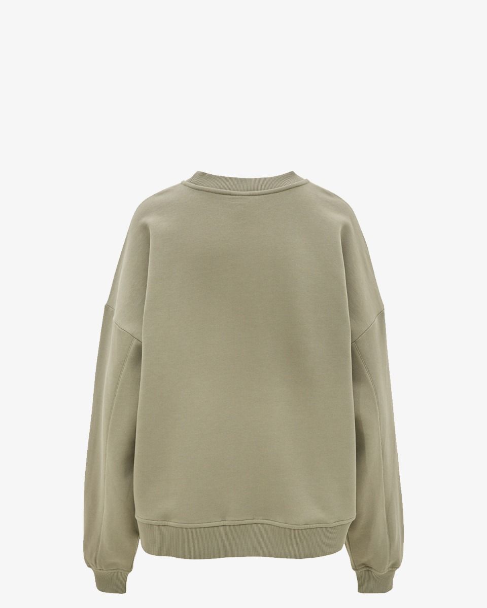 Lune Active Zany Oversized Sweatshirt Groen Damessweater