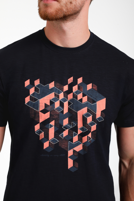 Gabbiano blauwe heren t-shirt