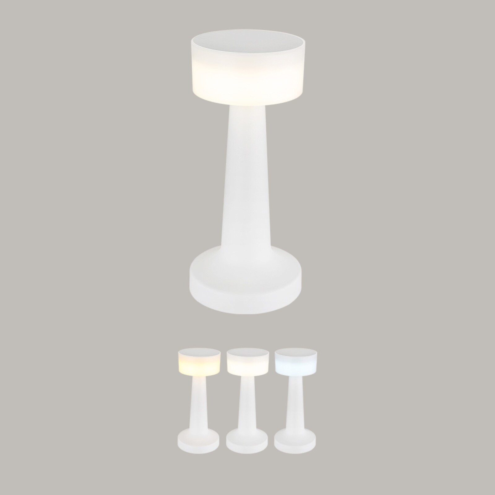 LED-Tischleuchte -weiß matt - 21,5 cm