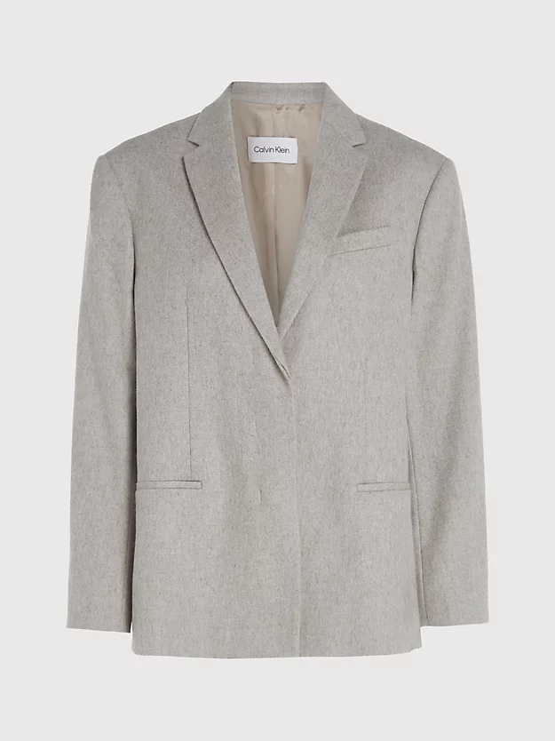 Blazer de lã oversized sob medida