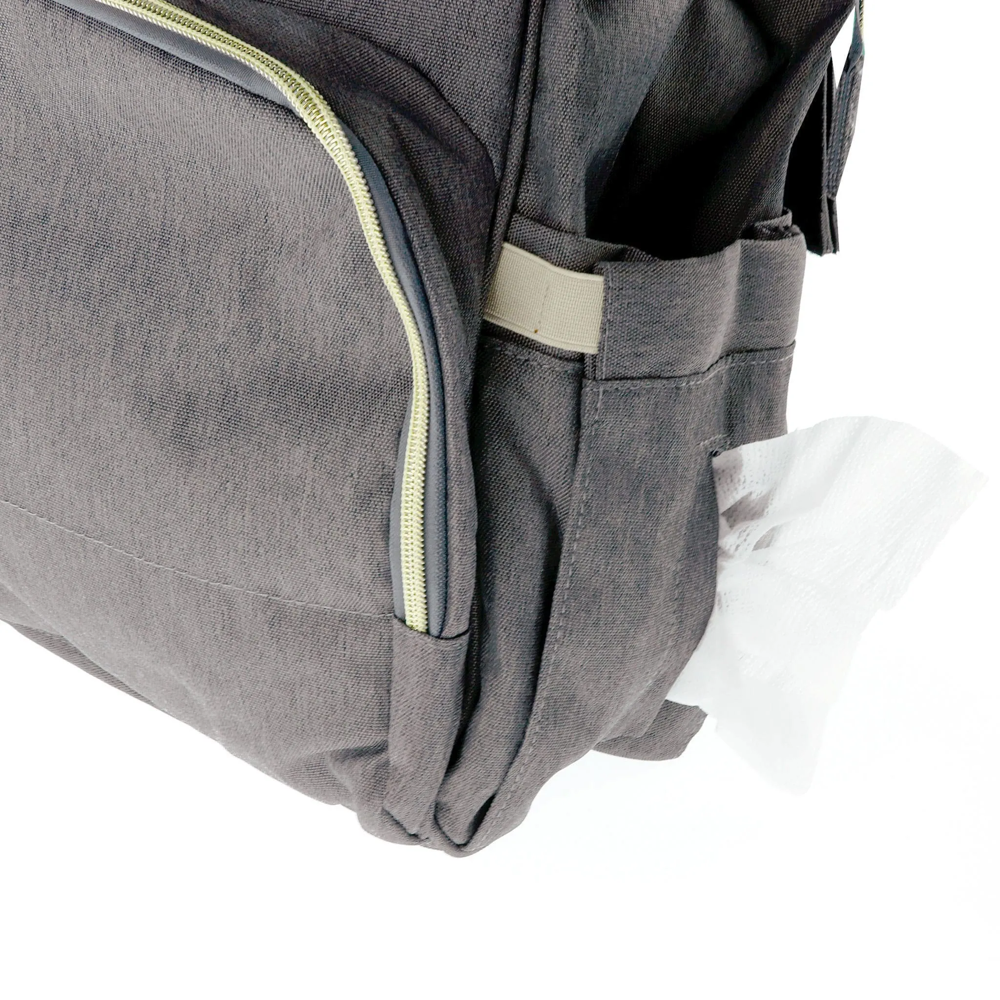 Origami Sac à Couches à Dos - Gris