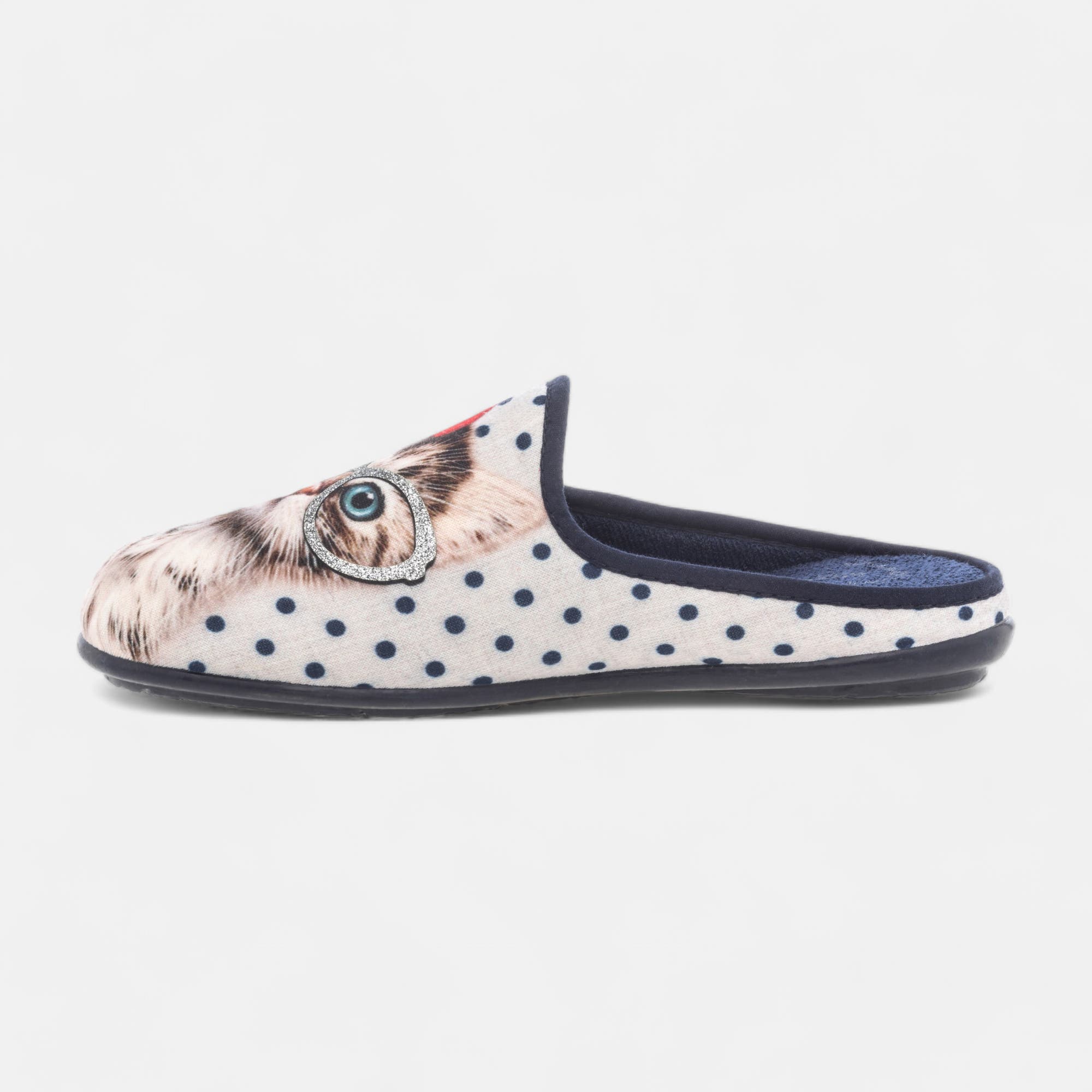 Pantoufles mules Femme gris