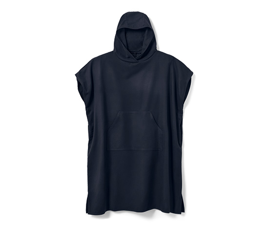 Umzieh-Poncho, blau