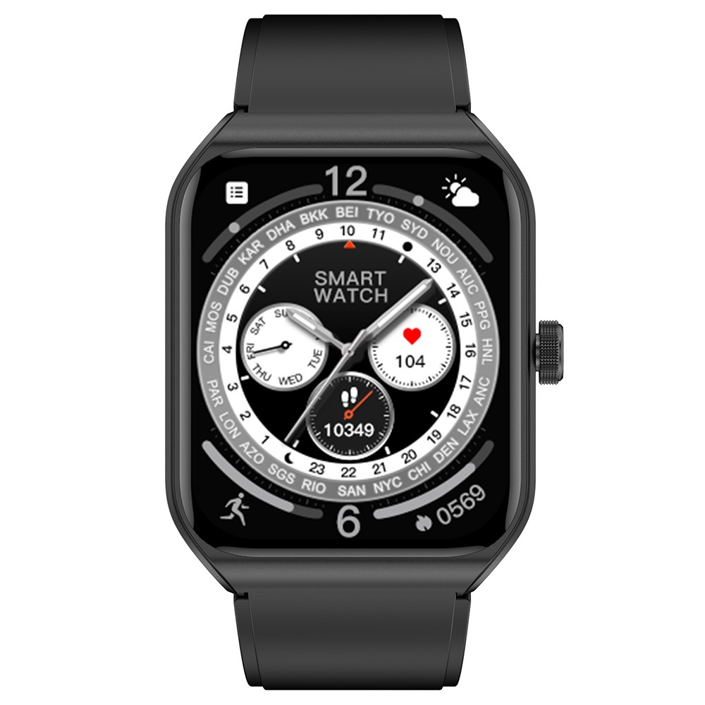 Fitness Tracker Smart Watch mit Herzfrequenz- / Körpertemperatur- / Blutdruckmessung / SOS Funktion und 1.91