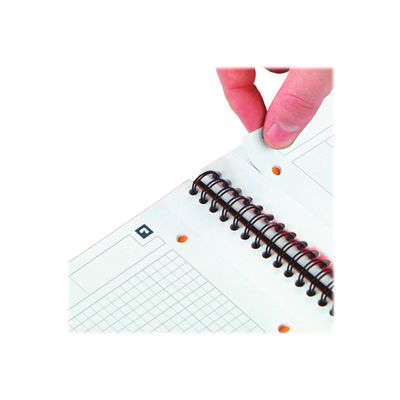 Oxford Meetingbook - Cahier à spirale A4 (21x29,7 cm) - 160 pages - petis carreaux (5x5 mm)