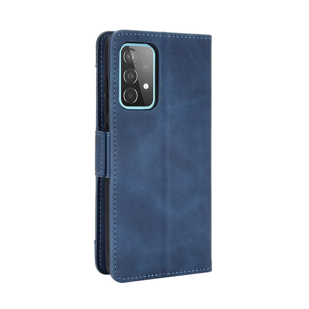Samsung Galaxy A52s 5G / A52 (5G) Leder Tasche Flip Cover im Retro Look mit Kartenfächer - Blau