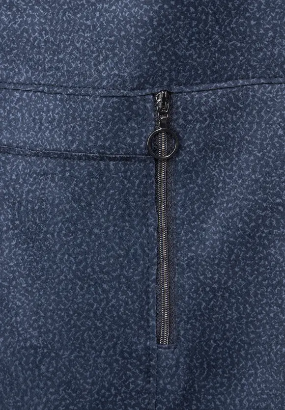 Velours Kleid - deep blue